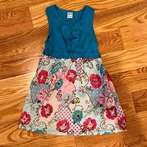 Fun, floral little girls dress